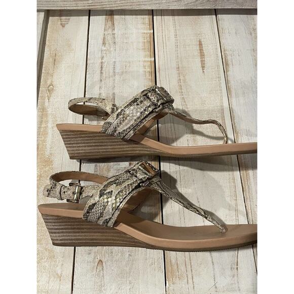 Coach Danielle Python Print Sandals Women's Shoe‎ Size 9.5B - Picture 3 of 5